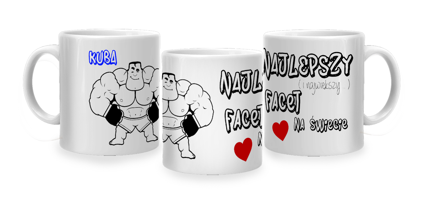 Kubek - Najlepszy Facet na Świecie + dowolne imię