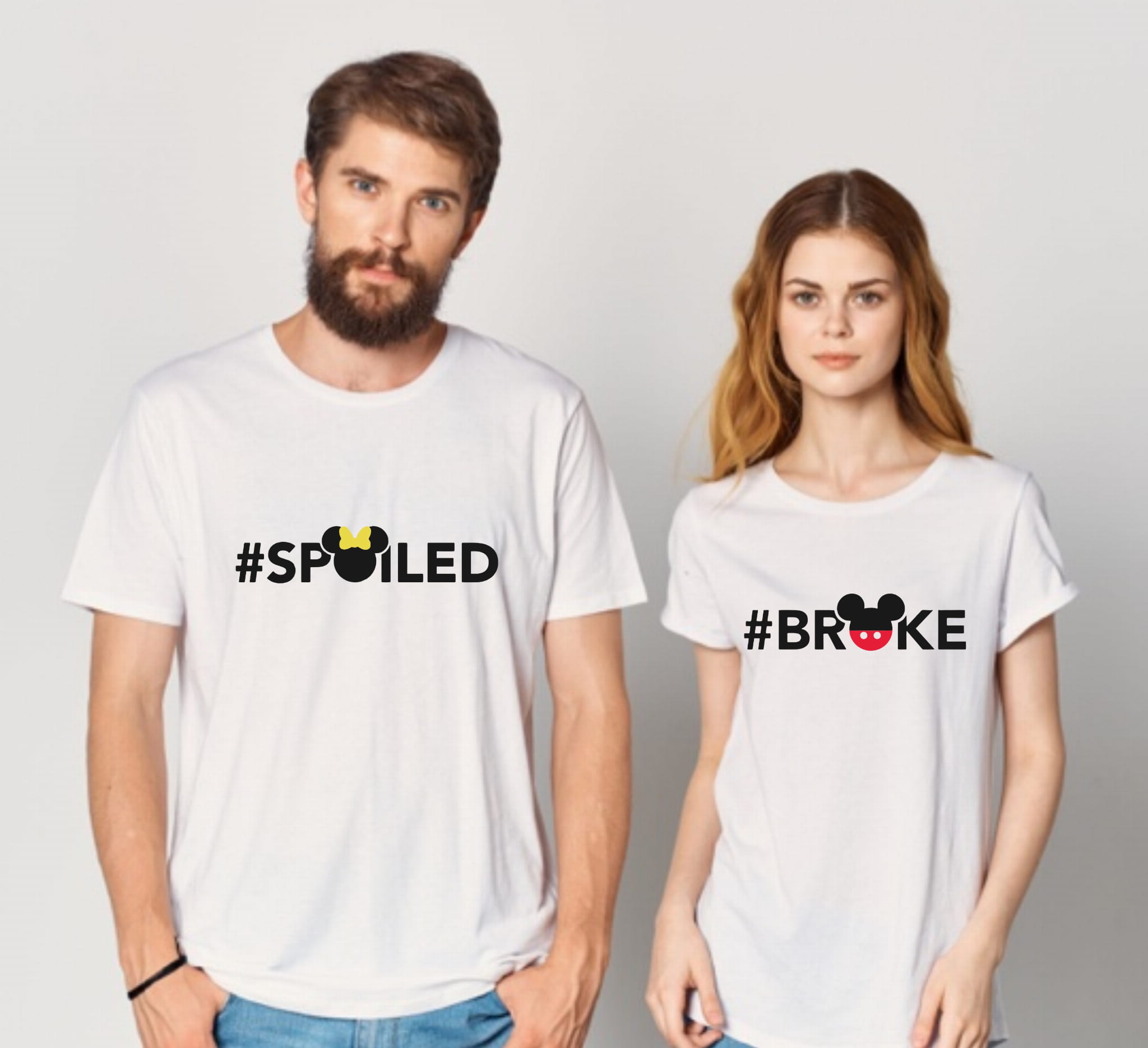 Koszulki zestaw dla pary - Spoiled & Broke