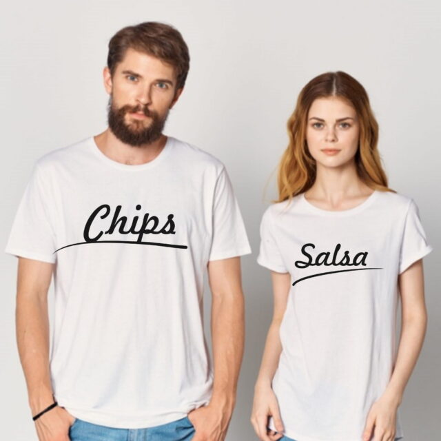 Zestaw koszulek dla Par - Chips & Salsa