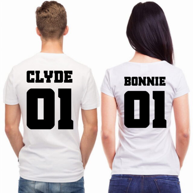 Zestaw koszulek dla Pary - Bonnie & Clyde