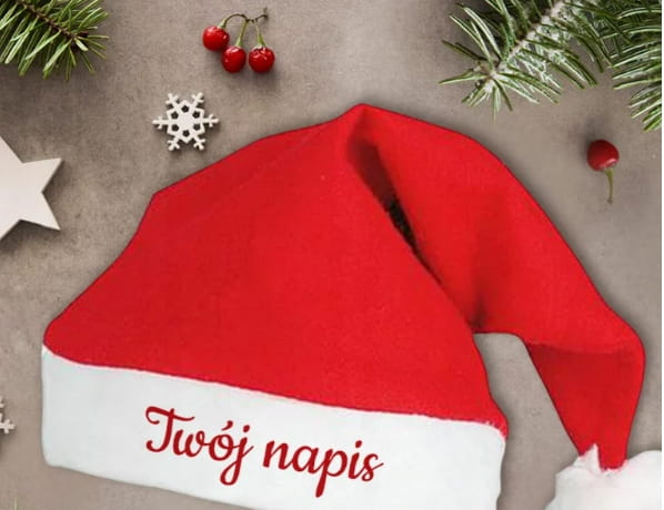 Czapka mikołajowa + ewent. nadruk - obrazek 5