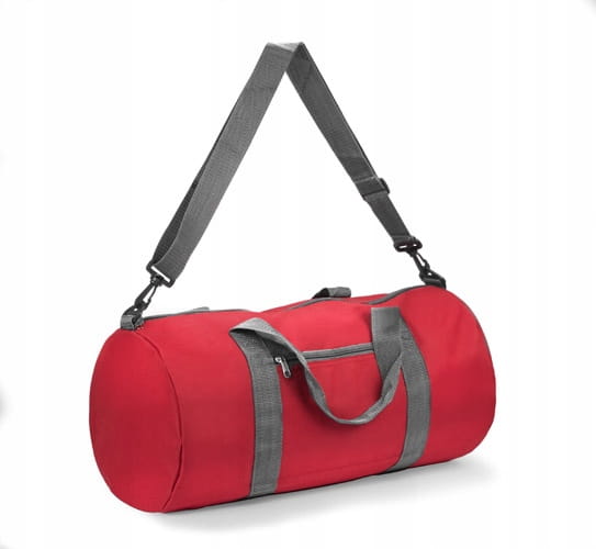Torba sportowa - czerwona - 490 x 260 x 240 mm - obrazek 2