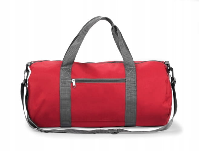 Torba sportowa - czerwona - 490 x 260 x 240 mm - obrazek 3
