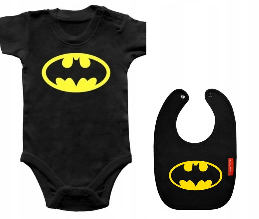 Komplet - Body i Śliniak - Batman - 86 cm