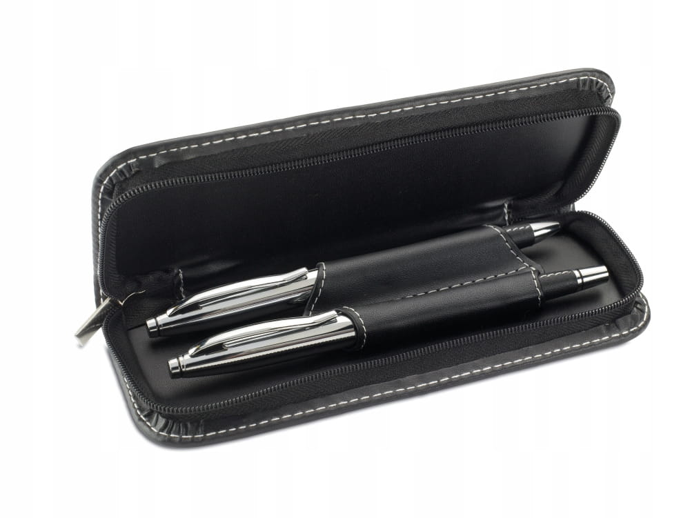 Zestaw piśmienniczy w eleganckim etui + grawer - obrazek 2
