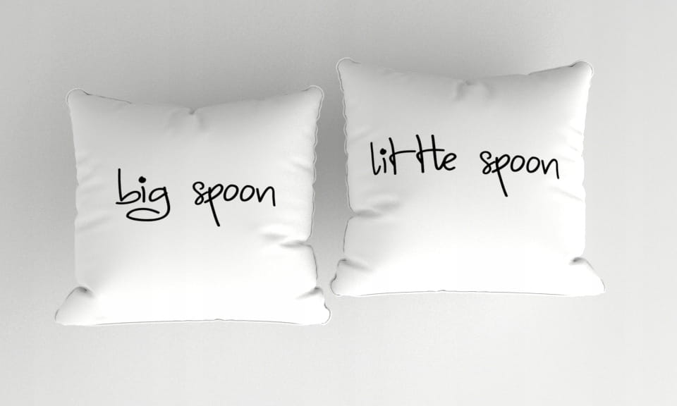 Poduszki dla Par - komplet 2 szt - Big Spoon & Little Spoon