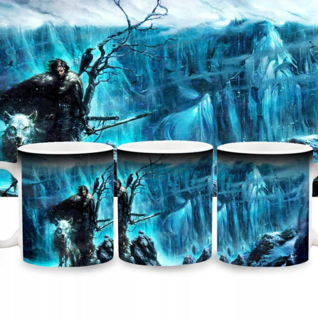 Kubek magiczny - Gra o Tron - Game of Thrones - John Snow + Kartonik