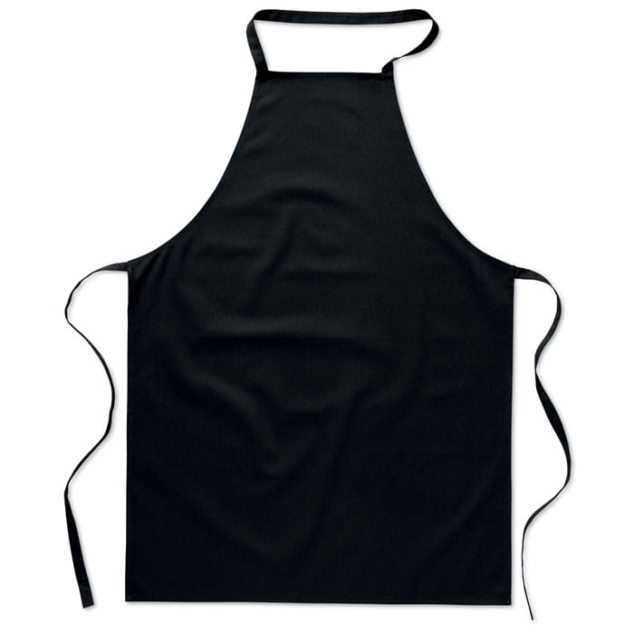 Czarny personalizowany fartuch kuchenny Gruba Ryba z imieniem unisex - obrazek 8
