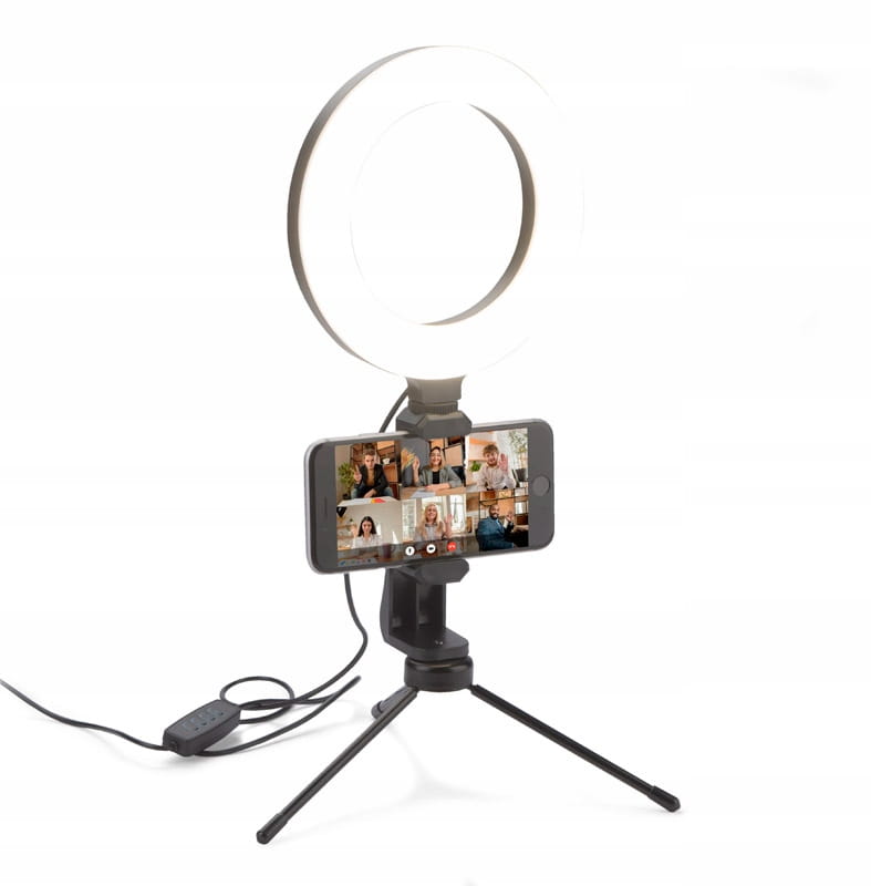 Lampa pierścieniowa - lampka ring light do selfie - 3 barwy