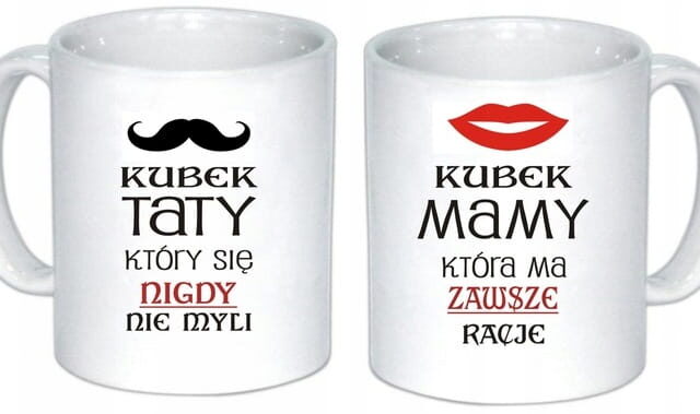 Kubek - dla Mamy i Taty - dla Rodziców - Zestaw 2 szt.