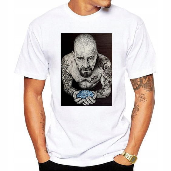 t-shirt BREAKING BAD Heisenberg BLUE CRYSTAL