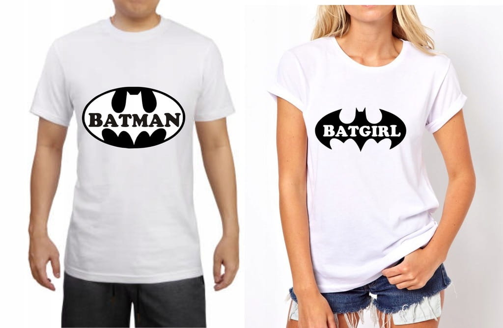 Koszulki dla Niej i dla Niego BATMAN BATGIRL zesta