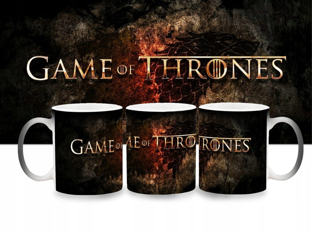 Kubek magiczny - Gra o Tron - Game of Thrones - Winterfell + Kartonik