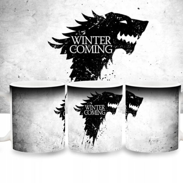 Kubek magiczny - Gra o Tron - Game of Thrones - Winter is Coming + Kartonik