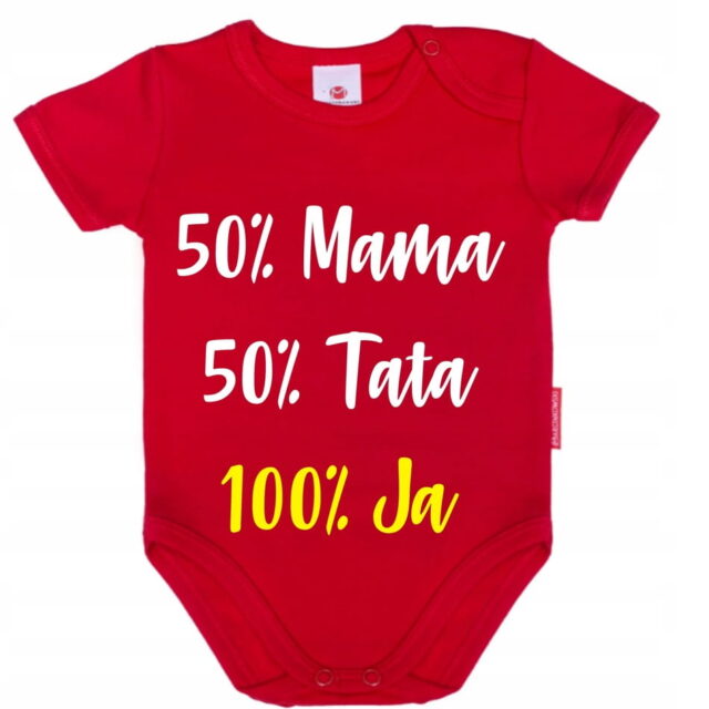 Body niemowlęce 50% mamy 50% taty KOLORY 68cm