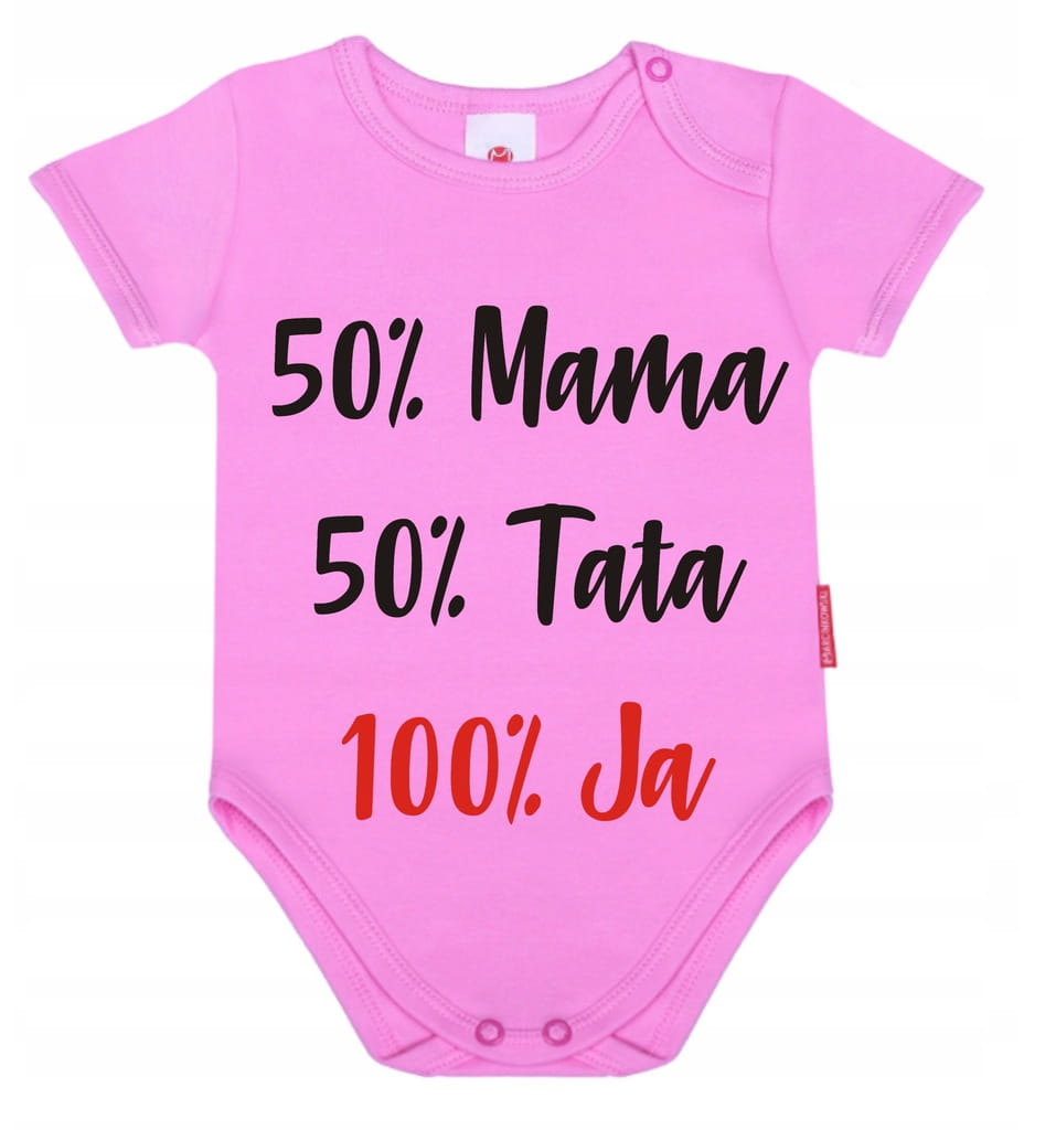 Body niemowlęce 50% mamy 50% taty KOLORY 68cm - obrazek 4