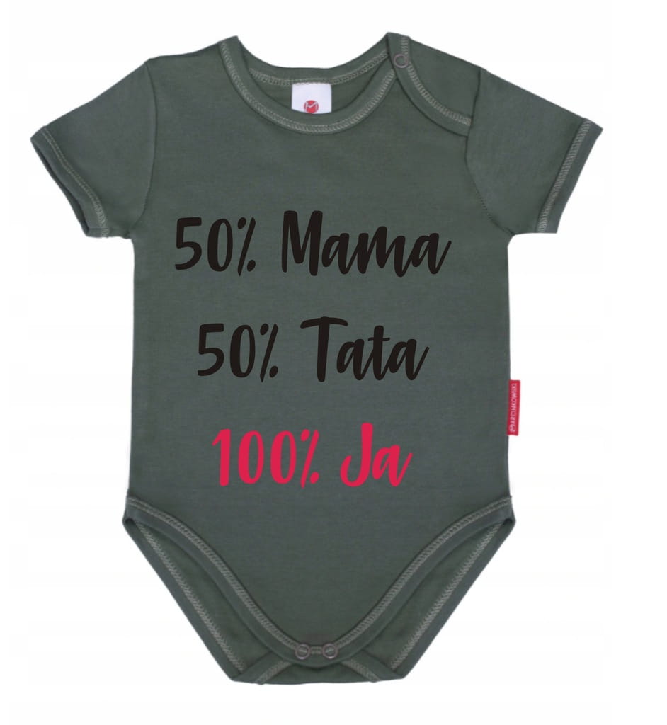 Body niemowlęce 50% mamy 50% taty KOLORY 68cm - obrazek 9