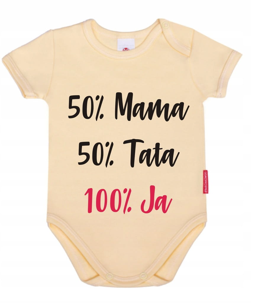 Body niemowlęce 50% mamy 50% taty KOLORY 74cm - obrazek 10