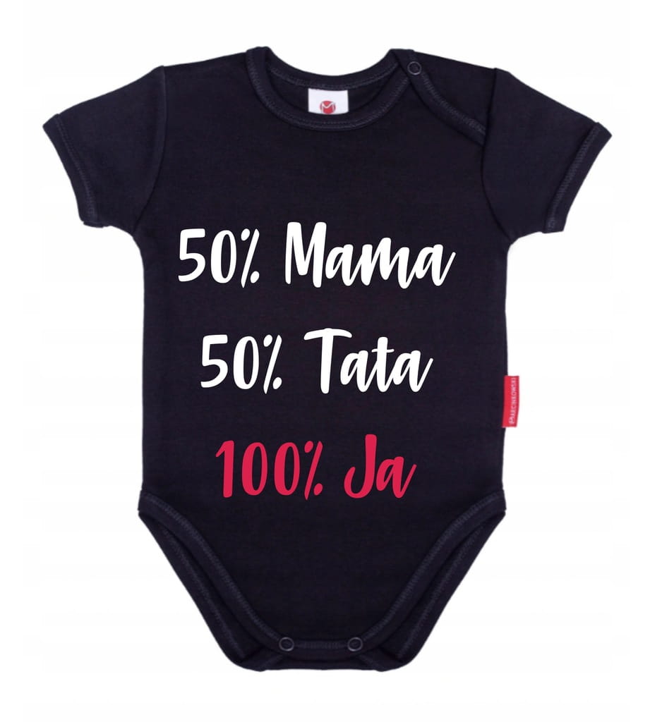 Body niemowlęce 50% mamy 50% taty KOLORY 80cm