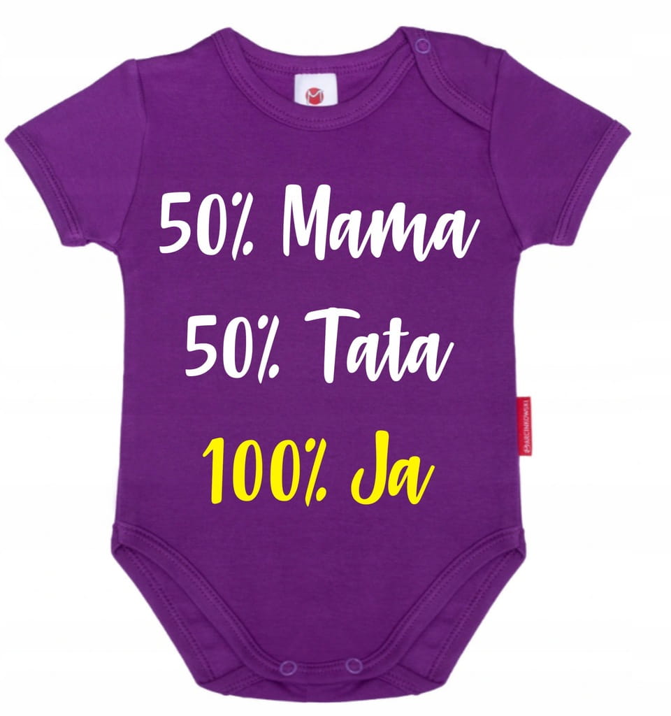 Body niemowlęce 50% mamy 50% taty KOLORY 80cm - obrazek 3