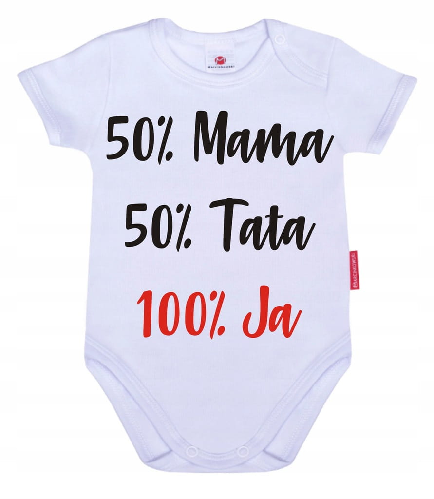 Body niemowlęce 50% mamy 50% taty KOLORY 80cm - obrazek 6