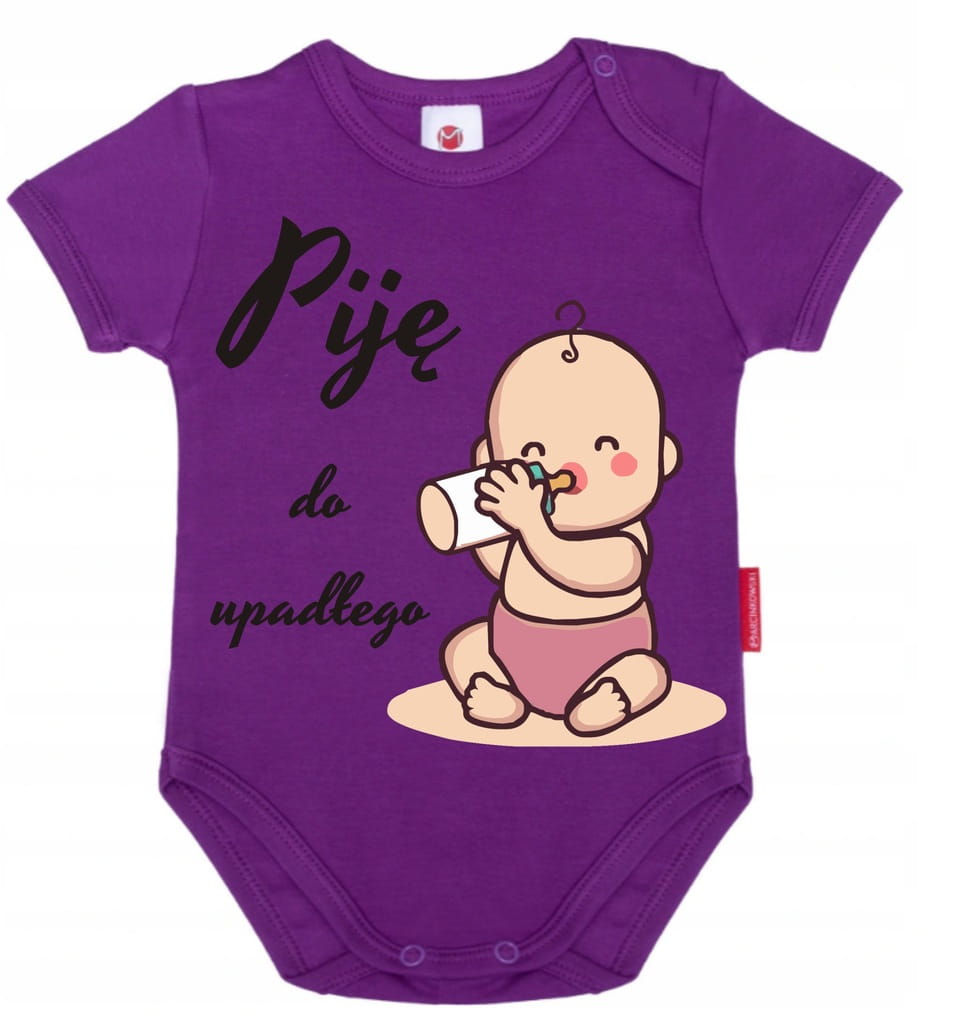 Body niemowlęce 62 cm PIję do upadłego KOLORY - obrazek 5