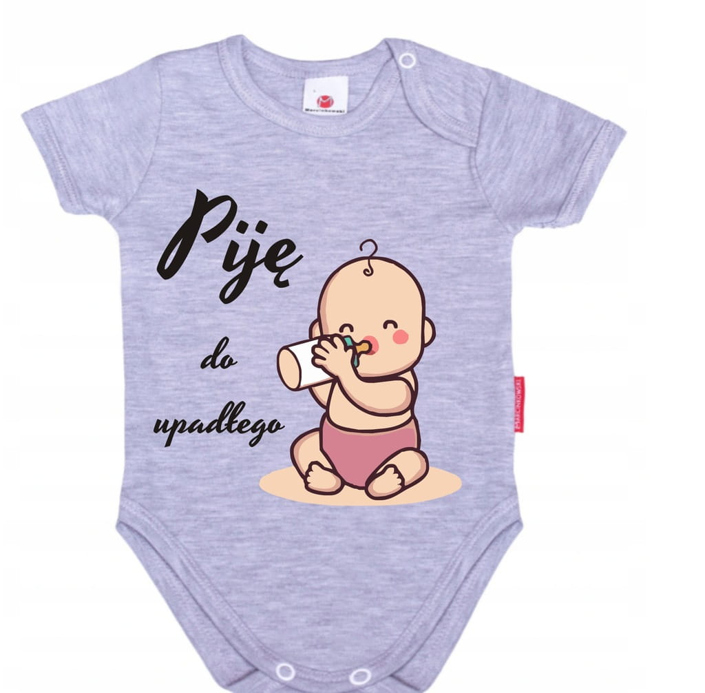 Body niemowlęce 62 cm PIję do upadłego KOLORY - obrazek 8