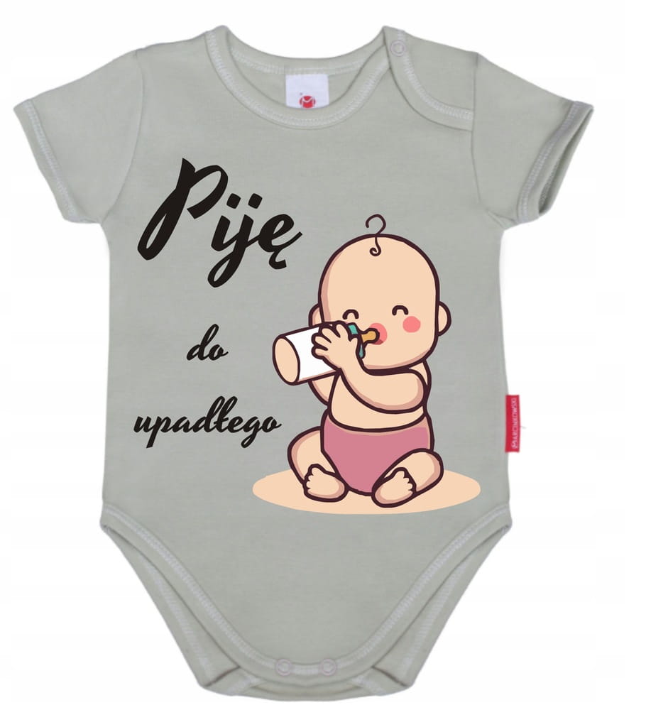 Body niemowlęce 68 cm PIję do upadłego KOLORY - obrazek 8