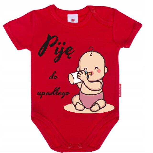 Body niemowlęce 86 cm PIję do upadłego KOLORY