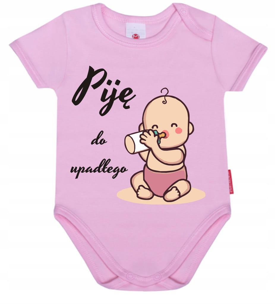 Body niemowlęce 86 cm PIję do upadłego KOLORY - obrazek 5