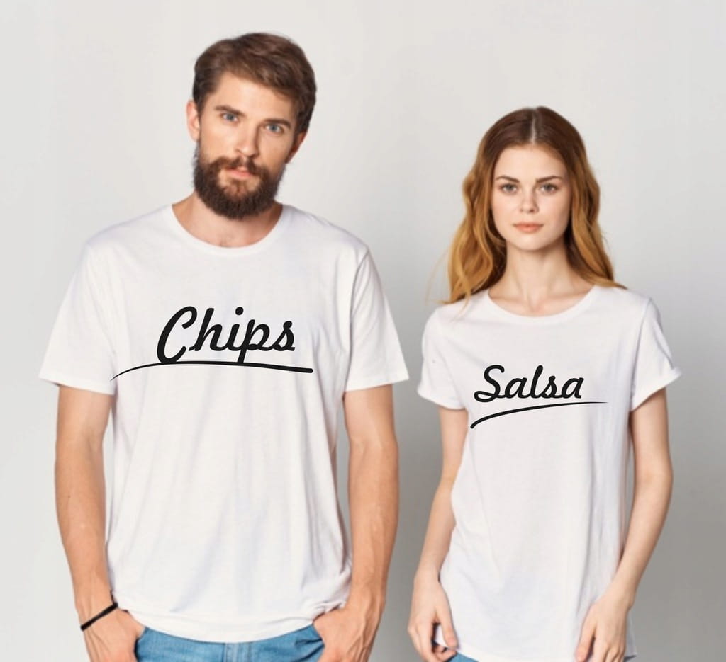 Koszulki dla Niej i Niego zestaw Chips Salsa
