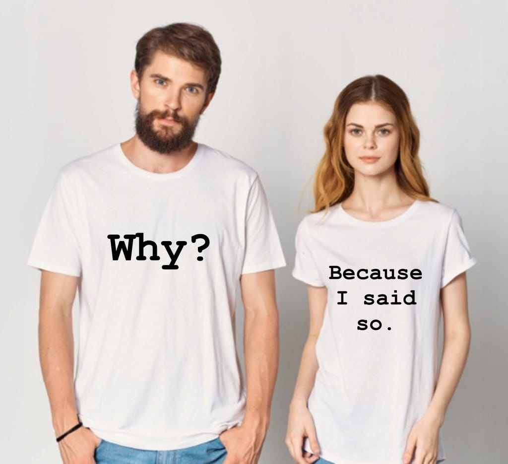 Koszulki dla Niej i Niego zestaw WHY?....