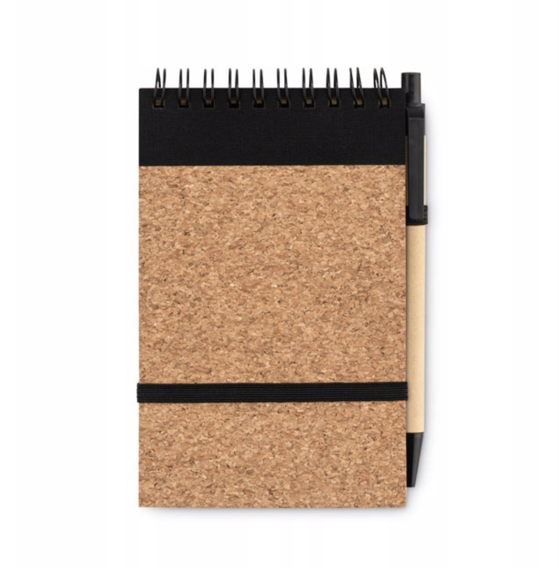 Notes A6 z papieru z recyklingu - czarny + grawer