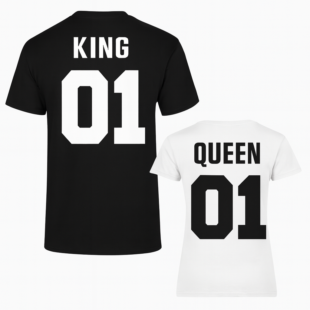 Zestaw koszulek dla Pary - Queen & King