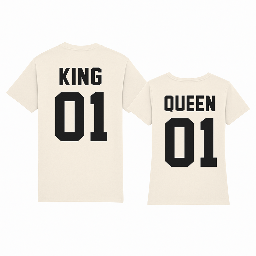 Zestaw koszulek dla Par - Queen & King