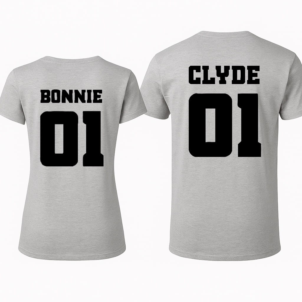 Zestaw koszulek dla Pary - Bonnie & Clyde