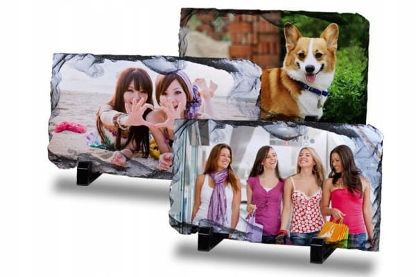 Duża ramka kamienna 20x30 cm z własnym zdjęciem lub tekstem personalizowana dekoracja