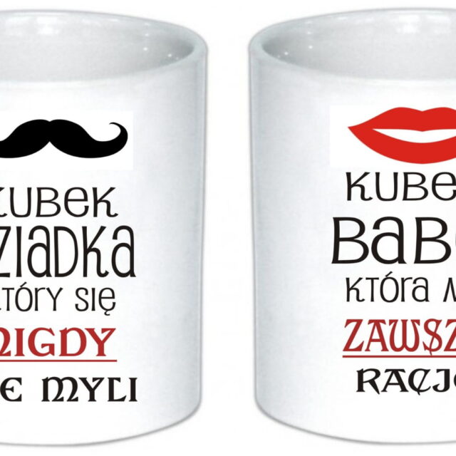 Komplet Kubków dla Babci i Dziadka