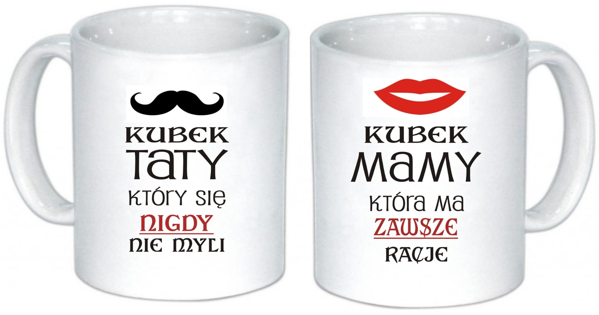 Komplet Kubków dla Rodziców